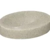 PORTE SAVON POLYRESINE OVAL STRIE NATUREL