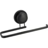 PORTE SERVIETTES ALUMINIUM VENTOUSE NOIR