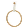 PORTE SERVIETTES ARRONDI AVEC LANIERE BLANC BAMBOU