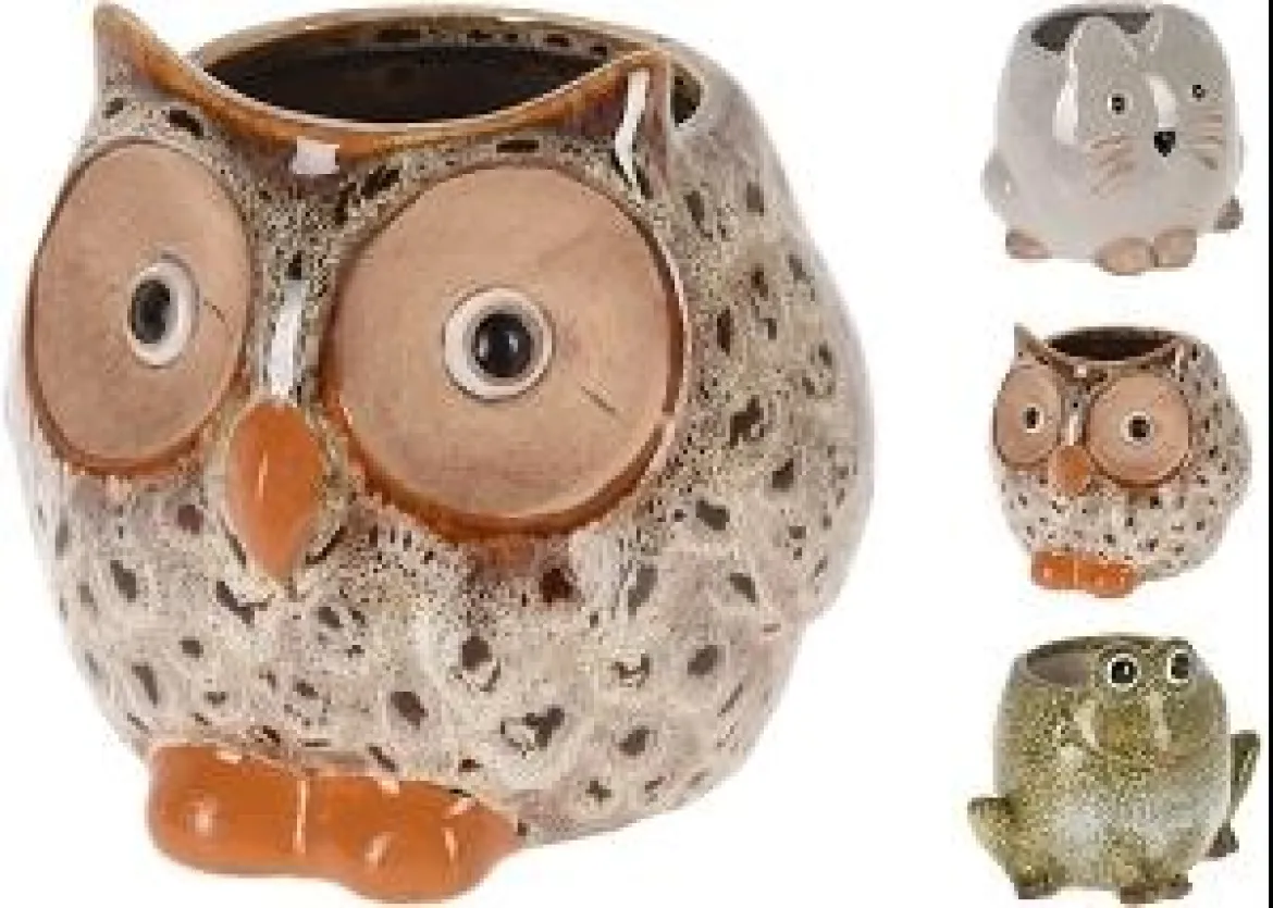 POT ANIMAL PORCELAINE 14.3X10X12CM
