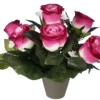 POT BOUTONS DE ROSES 27CM