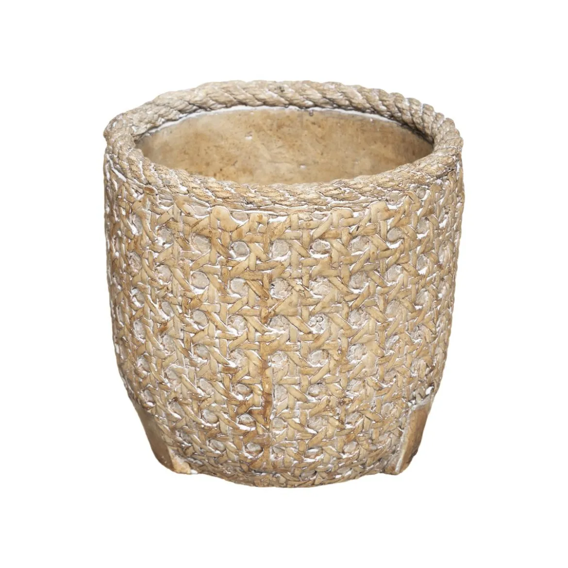 POT CIMENT CANNAGE NATUREL D.12X12CM