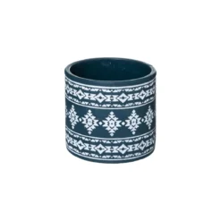 POT CIMENT HACIENDA TERRACOTTA OU BLEU D11 X10CM