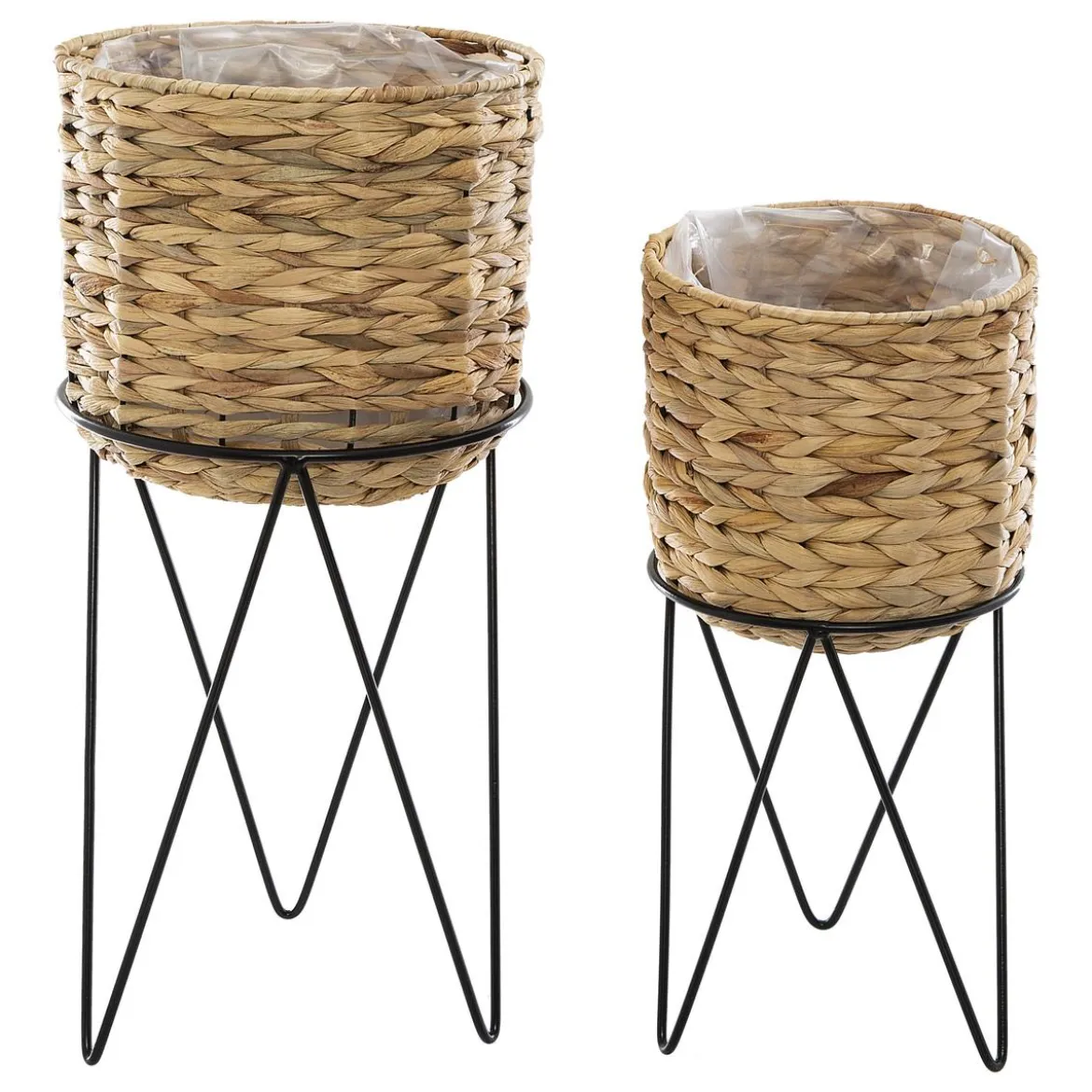 POT HYA TRESSE METAL D.21X20CM AVEC SUPPORT D.20.5X26CM