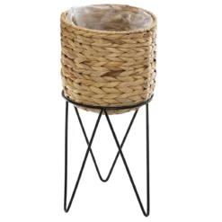 POT HYA TRESSE METAL D.21X20CM AVEC SUPPORT D.20.5X26CM