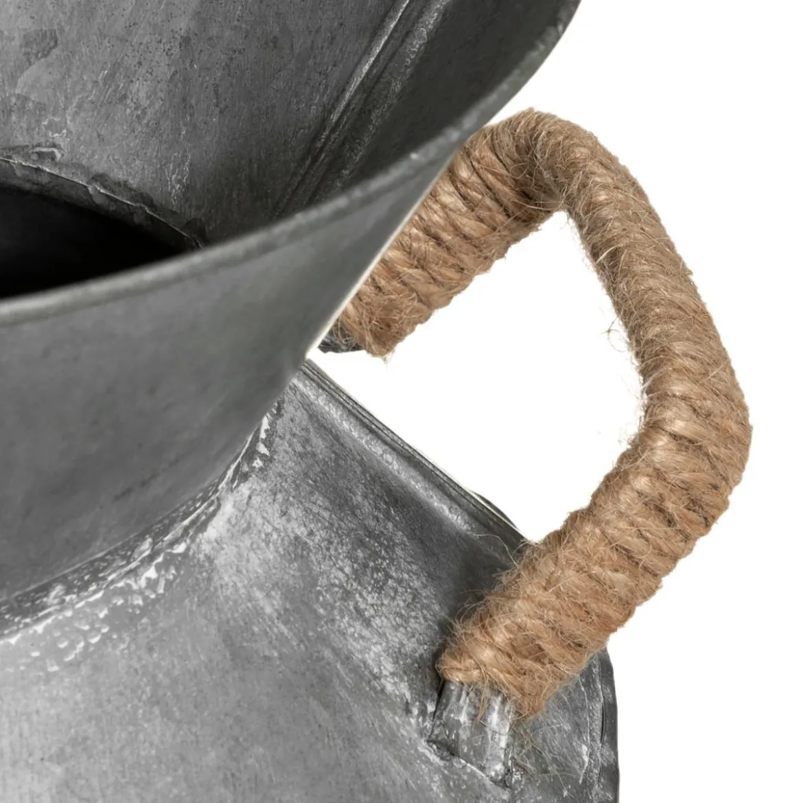 POT LAIT DECO METAL ZINC H.37CM