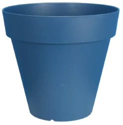 POT PATIO ROND D.50CM BLEU 50L