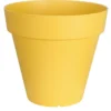 POT PATIO ROND D.50CM JAUNE 50L