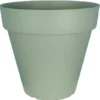 POT PATIO ROND D.50CM VERT ARGILE 50L