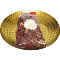 POT POURRI PLATEAU METAL FRUIT ROUGE 140G