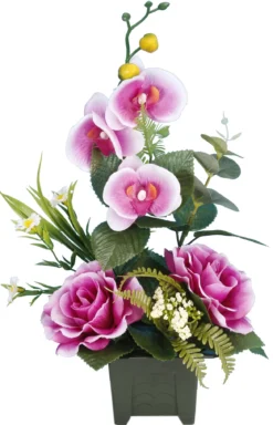 POT ROSES ORCHIDEES