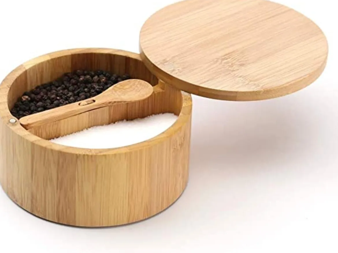 POT SEL POIVRE ET CUILLERE BAMBOU