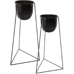 POT SUPPORT METAL LIVING D.27X24X60CM