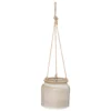POT SUSPENDU CERAMIQUE REACTIVE BOTANIC BLANC D.14CM