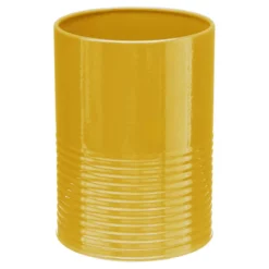 POT USTENSILE EGOUTTOIR METAL JAUNE