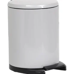 POUBELLE METAL FREIN DE CHUTE 6L GRIS