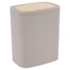 POUBELLE FACON BAMBOU 5L BEIGE