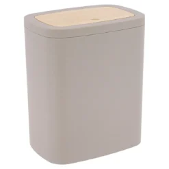 POUBELLE FACON BAMBOU 5L BEIGE