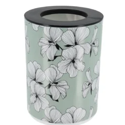 POUBELLE IMPRIMEE COUVERCLE 5L ECRIN VERT