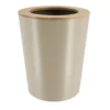 POUBELLE METAL EVASEE COUVERCLE BAMBOU 5L TAUPE