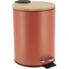 POUBELLE METAL FREIN DE CHUTE 3L TERRACOTTA BAMBOU