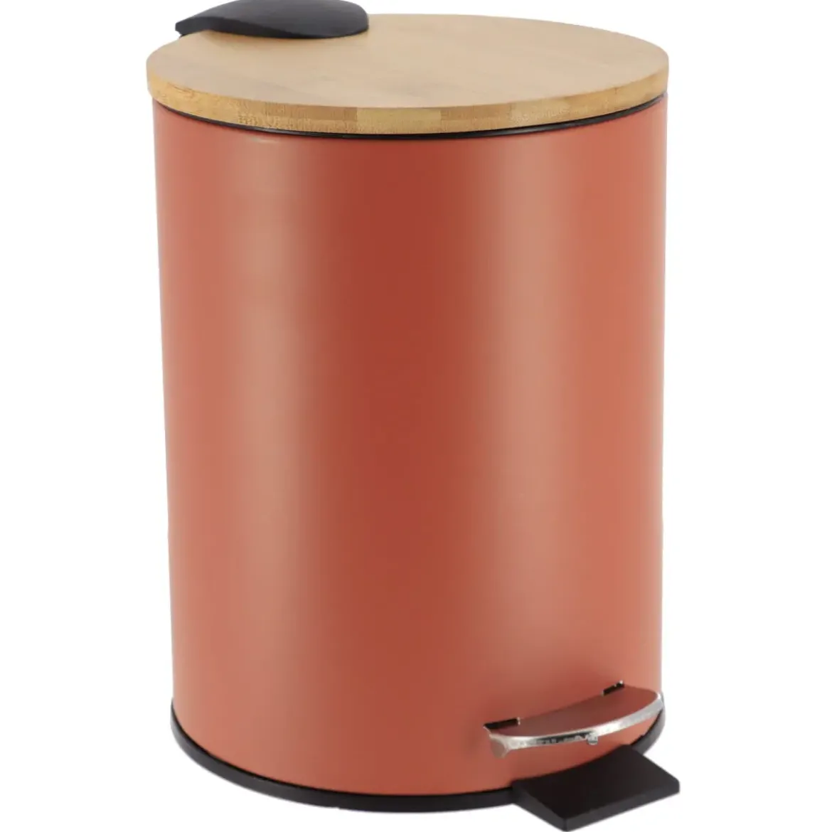 POUBELLE METAL FREIN DE CHUTE 3L TERRACOTTA BAMBOU