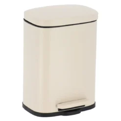 POUBELLE METAL RECTANGLE 5L FREIN DE CHUTE GREGE