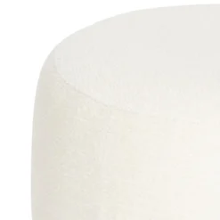POUF BOUCLETTE AMEA BLANC D.39CM
