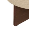 POUF BOUCLETTE KAYAN IVOIRE D.50X30CM