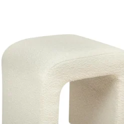 POUF BOUCLETTE SEVI BLANC