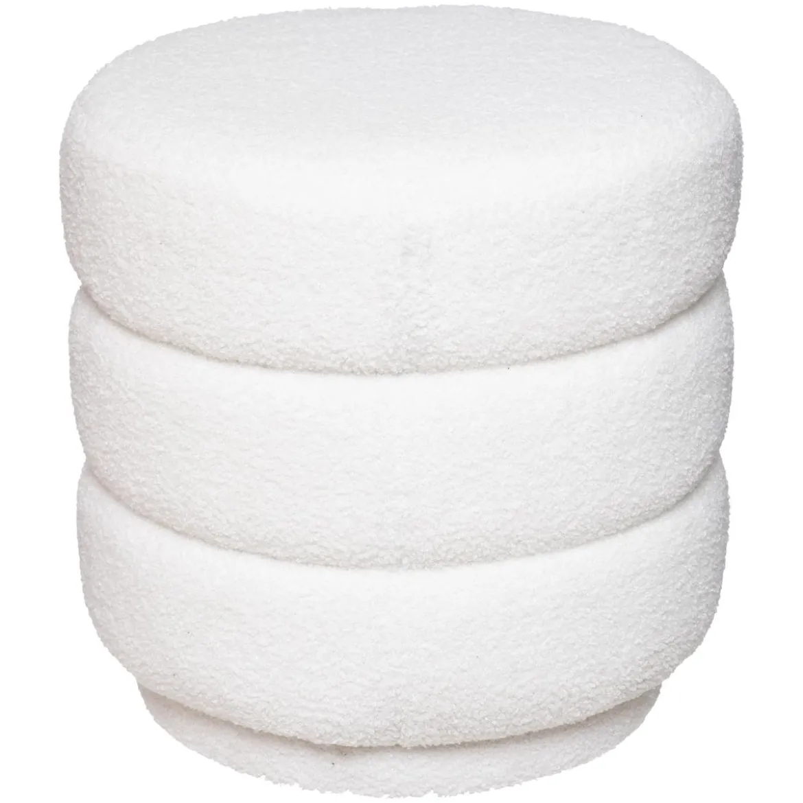 POUF BOUCLETTE SINAN BLANC