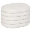 POUF COFFRE BOUCLETTE GIULIA BLANC