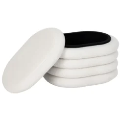 POUF COFFRE BOUCLETTE GIULIA BLANC