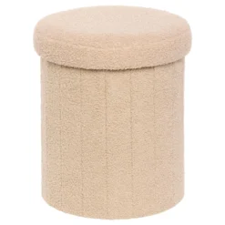 POUF PLIABLE BOUCLETTE JAIKO BEIGE