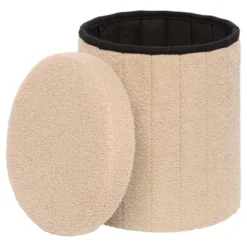 POUF PLIABLE BOUCLETTE JAIKO BEIGE