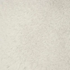 POUF PLIABLE DOUBLE FOURRURE EZZIO BLANC