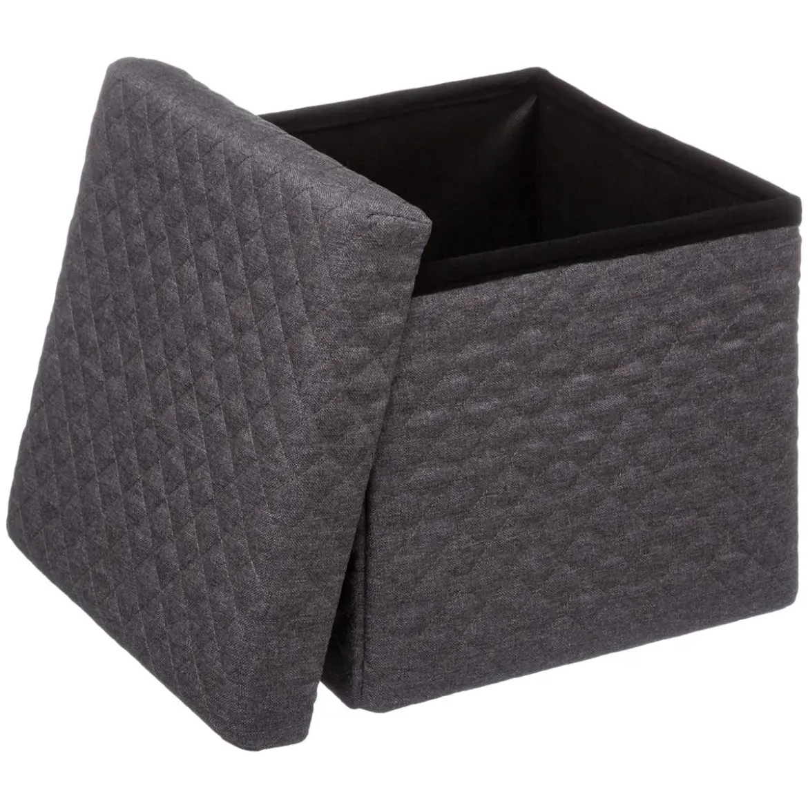 POUF PLIABLE GRIS FONCE 31X31CM