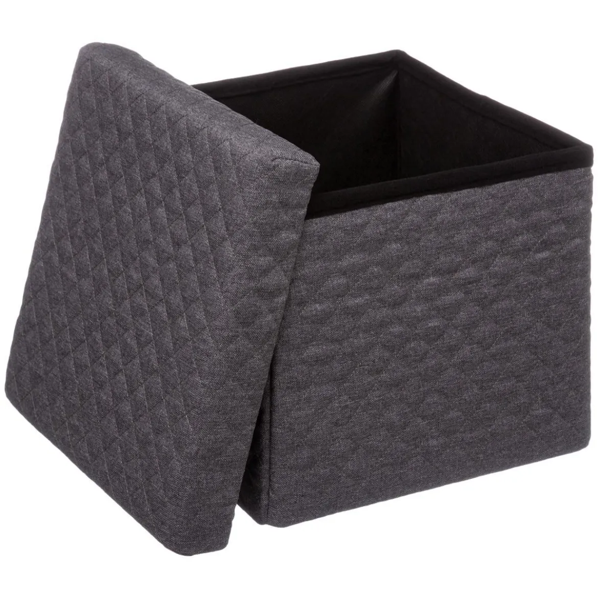 POUF PLIABLE GRIS FONCE 31X31CM