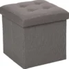 POUF PLIABLE GRIS LYSANDRE