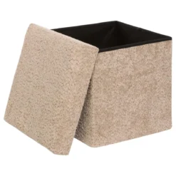POUF PLIABLE SIMPLE SOANA TAUPE