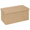 POUF PLIANT DOUBLE EFFET TOILE DE JUTE