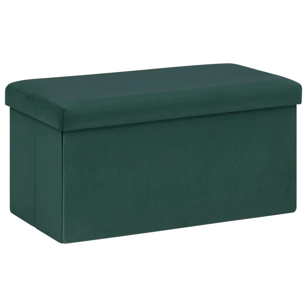 POUF PLIANT DOUBLE TESS VELOURS VERT CEDRE