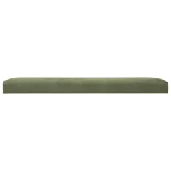 POUF PLIANT DOUBLE VELOURS LILOU KAKI D.76X38CM