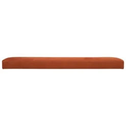 POUF PLIANT DOUBLE VELOURS LILOU AMBRE D.76X38CM