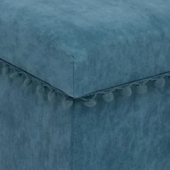 POUF PLIANT MEMO BLEU CANARD