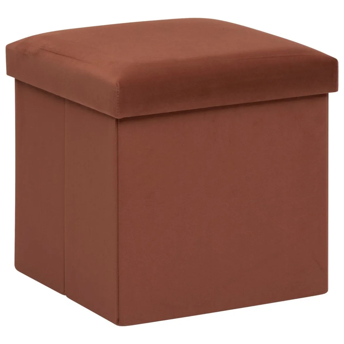 POUF PLIANT TESS VELOURS AMBRE