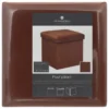 POUF PLIANT VELOURS LILOU AMBRE D.38X38CM