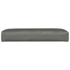 POUF PLIANT VELOURS LILOU GRIS D.38X38CM