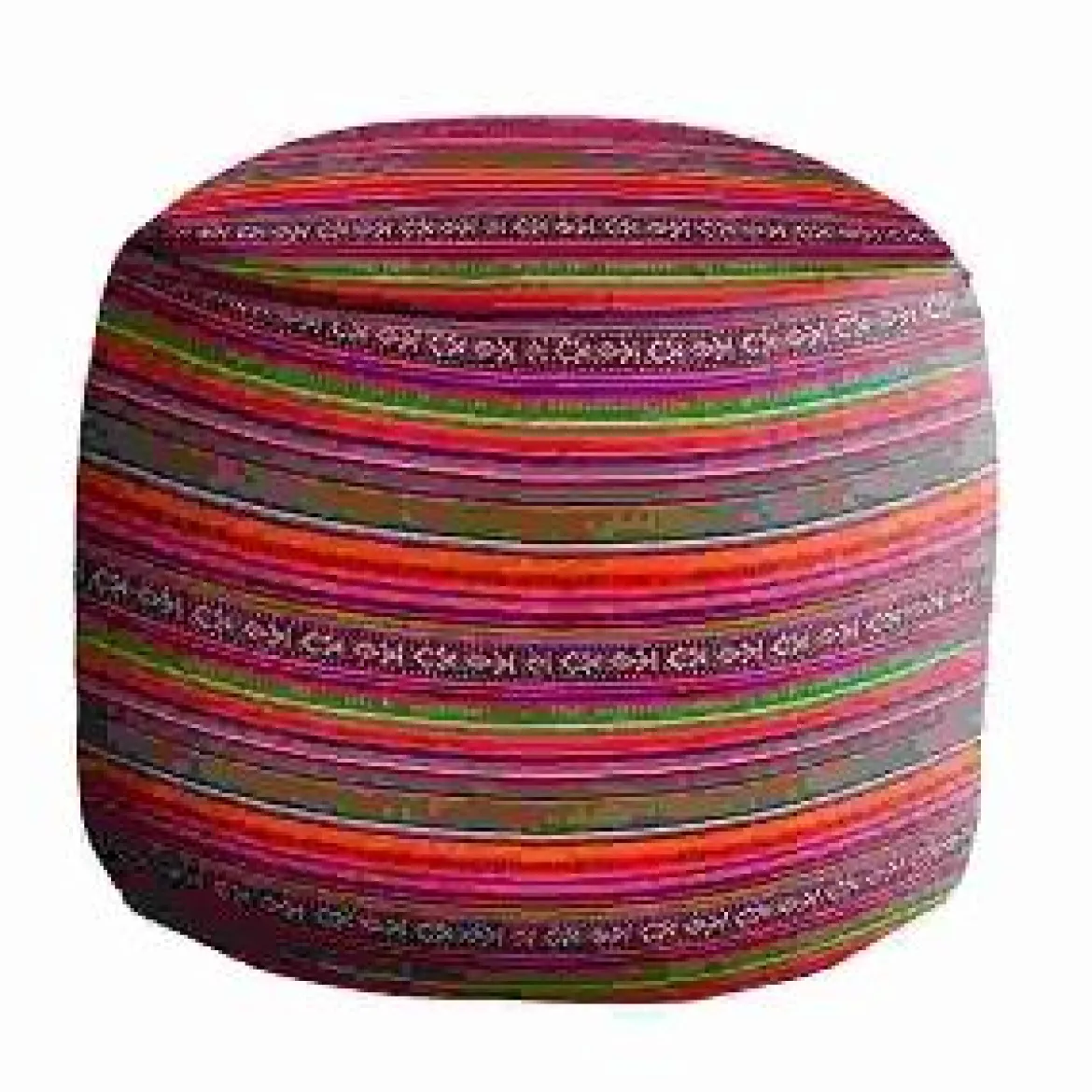 POUF ROND GAIA ROUGE