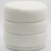 POUF 3 RONDS BOUCLETTE 42X42X42CM